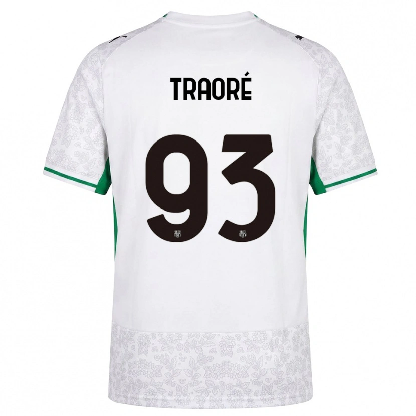 Danxen Hombre Camiseta Kadidia Traoré #93 Blanco Negro Verde 2ª Equipación 2026/27 La Camisa
