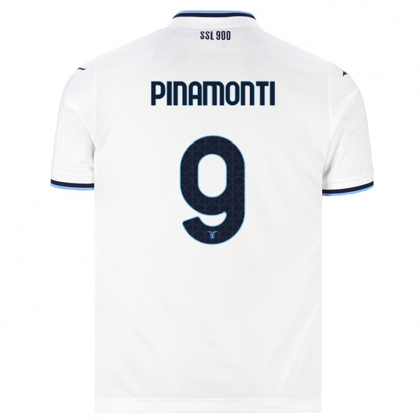 Danxen Hombre Camiseta Andrea Pinamonti #9 Blanco Azul Marino 2ª Equipación 2026/27 La Camisa