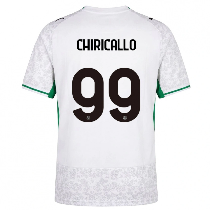 Danxen Hombre Camiseta Giovanni Chiricallo #99 Blanco Negro Verde 2ª Equipación 2026/27 La Camisa