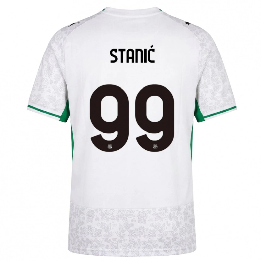 Danxen Hombre Camiseta Paulina Stanić #99 Blanco Negro Verde 2ª Equipación 2026/27 La Camisa