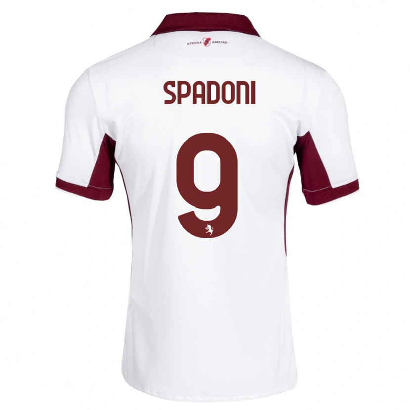 Danxen Hombre Camiseta Arthur Spadoni #9 Burdeos Blanco Rojo 2ª Equipación 2026/27 La Camisa
