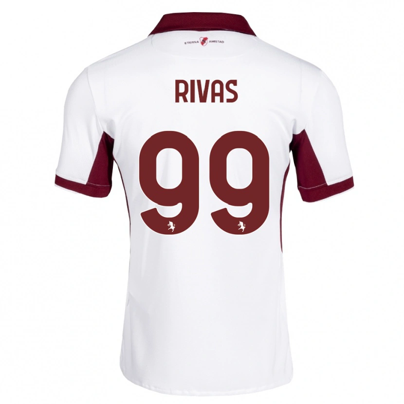 Danxen Hombre Camiseta Feder Rivas #99 Burdeos Blanco Rojo 2ª Equipación 2026/27 La Camisa