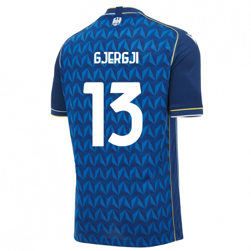 Danxen Hombre Camiseta Alessio Gjergji #13 Azul Real Blanco Azul 2ª Equipación 2026/27 La Camisa