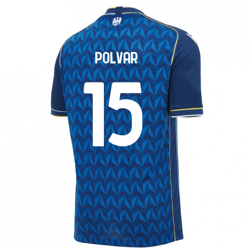 Danxen Hombre Camiseta Francesco Polvar #15 Azul Real Blanco Azul 2ª Equipación 2026/27 La Camisa