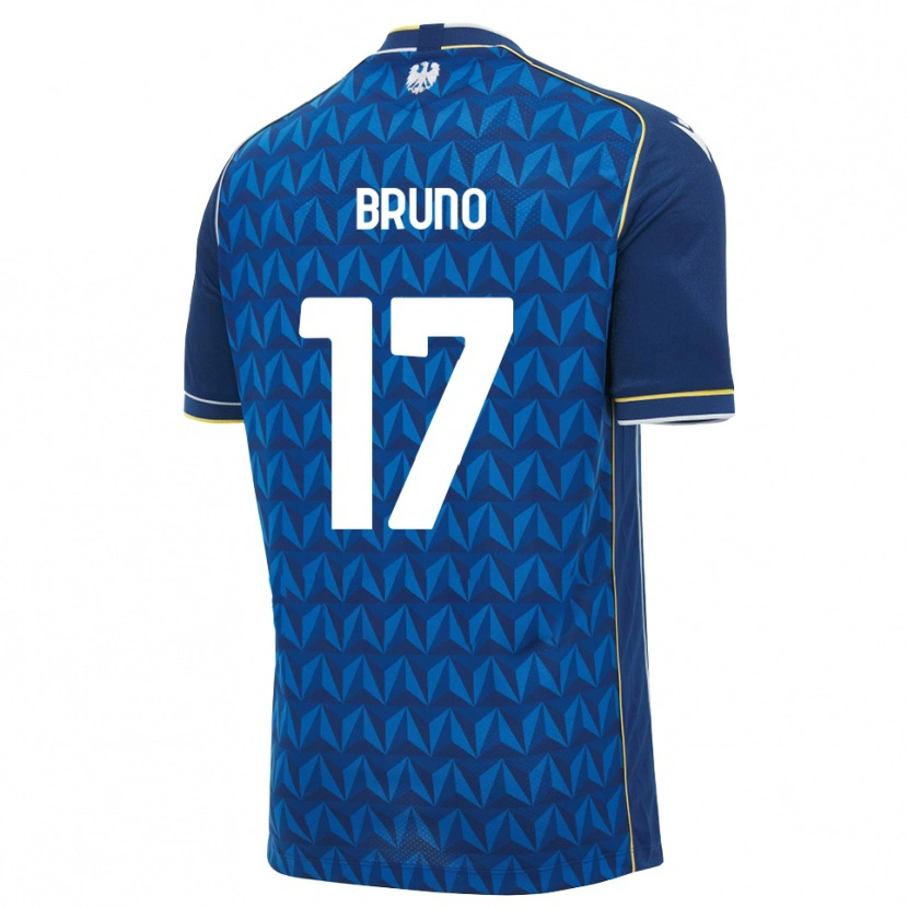 Danxen Hombre Camiseta Elias Bruno #17 Azul Real Blanco Azul 2ª Equipación 2026/27 La Camisa