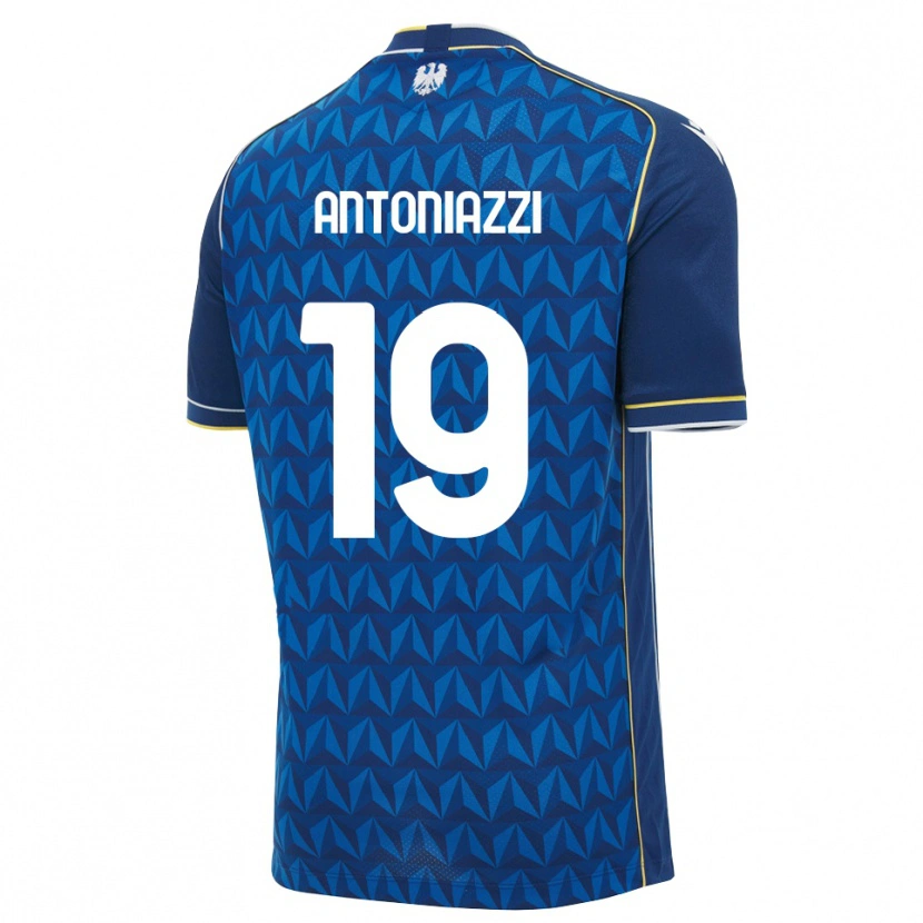 Danxen Hombre Camiseta Samuele Antoniazzi #19 Azul Real Blanco Azul 2ª Equipación 2026/27 La Camisa