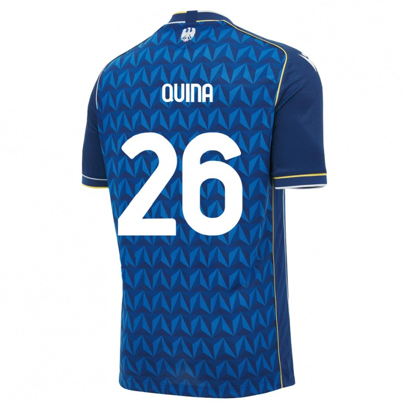 Danxen Hombre Camiseta Domingos Quina #26 Azul Real Blanco Azul 2ª Equipación 2026/27 La Camisa