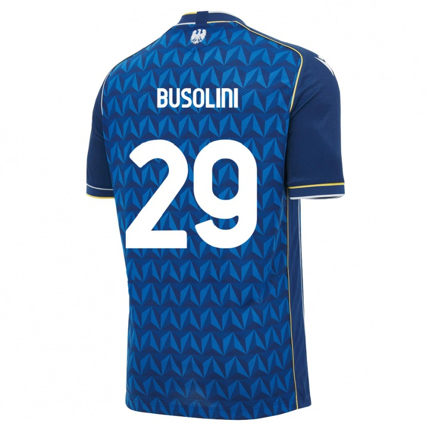 Danxen Hombre Camiseta Alessandro Busolini #29 Azul Real Blanco Azul 2ª Equipación 2026/27 La Camisa