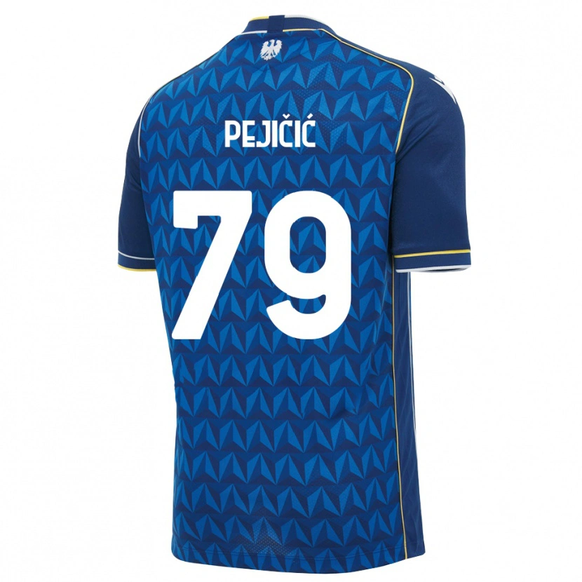 Danxen Hombre Camiseta David Pejičić #79 Azul Real Blanco Azul 2ª Equipación 2026/27 La Camisa