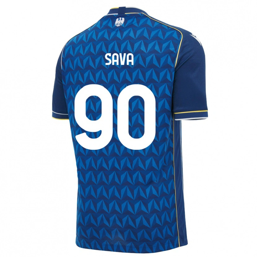 Danxen Hombre Camiseta Răzvan Sava #90 Azul Real Blanco Azul 2ª Equipación 2026/27 La Camisa
