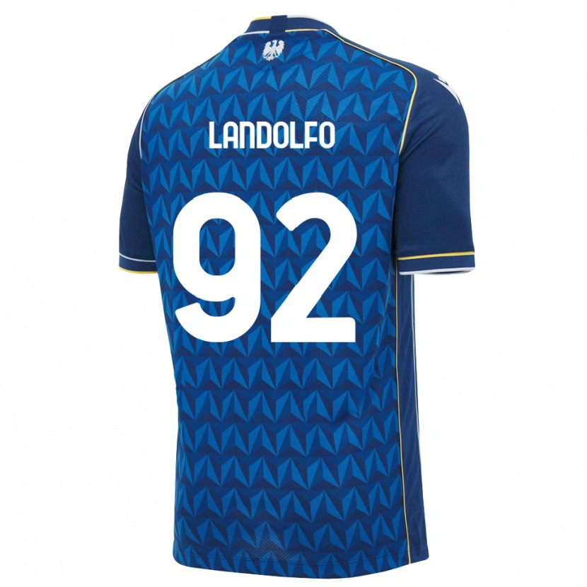 Danxen Hombre Camiseta Tommaso Landolfo #92 Azul Real Blanco Azul 2ª Equipación 2026/27 La Camisa