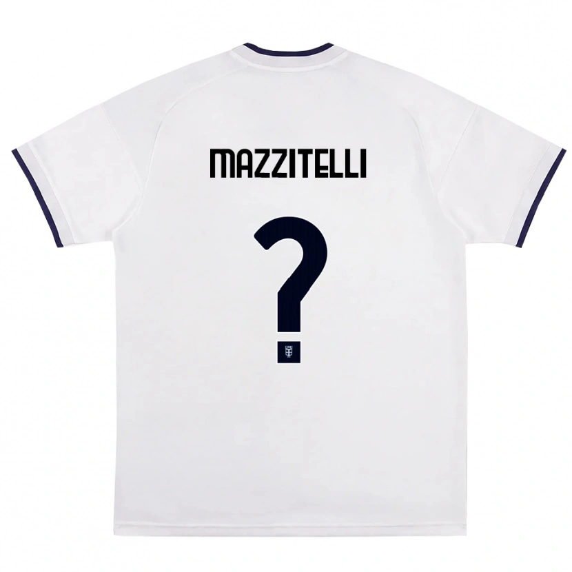 Danxen Hombre Camiseta Luca Mazzitelli #0 Blanco Rojo Azul Real 2ª Equipación 2026/27 La Camisa