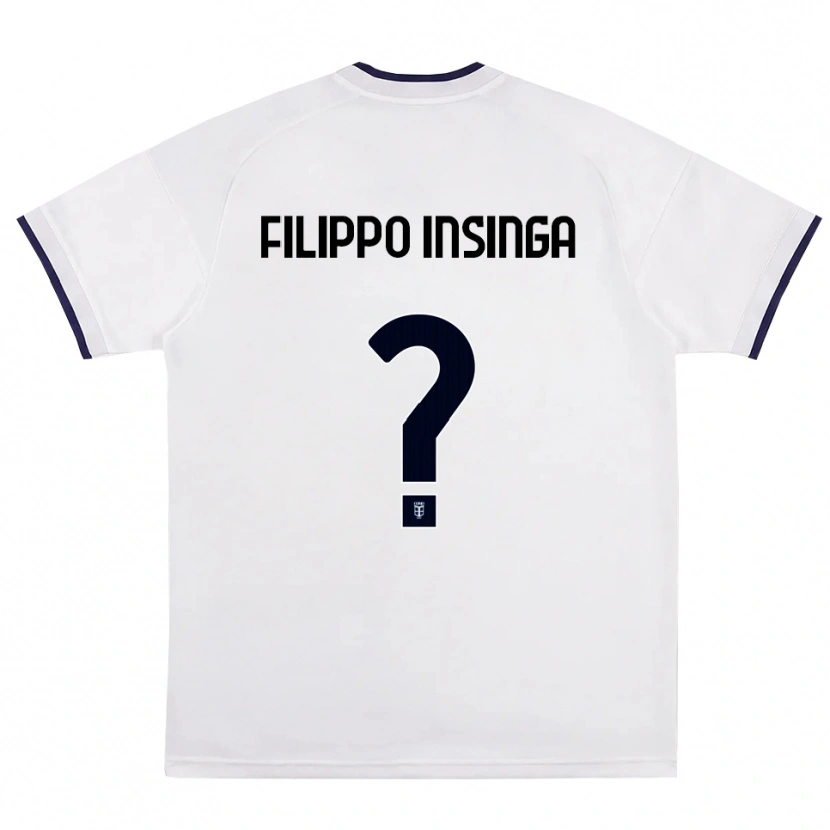 Danxen Hombre Camiseta Samuele Filippo Insinga #0 Blanco Rojo Azul Real 2ª Equipación 2026/27 La Camisa