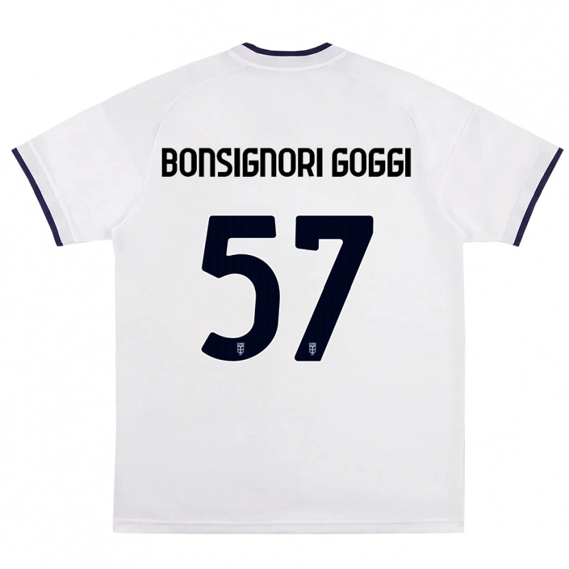 Danxen Hombre Camiseta Lorenzo Bonsignori #57 Blanco Rojo Azul Real 2ª Equipación 2026/27 La Camisa