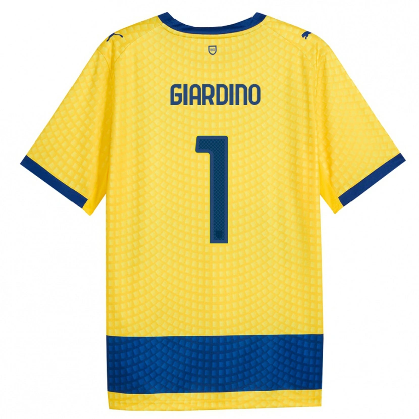 Danxen Hombre Camiseta Andrea Giardino #1 Amarillo Azul Negro 2ª Equipación 2026/27 La Camisa