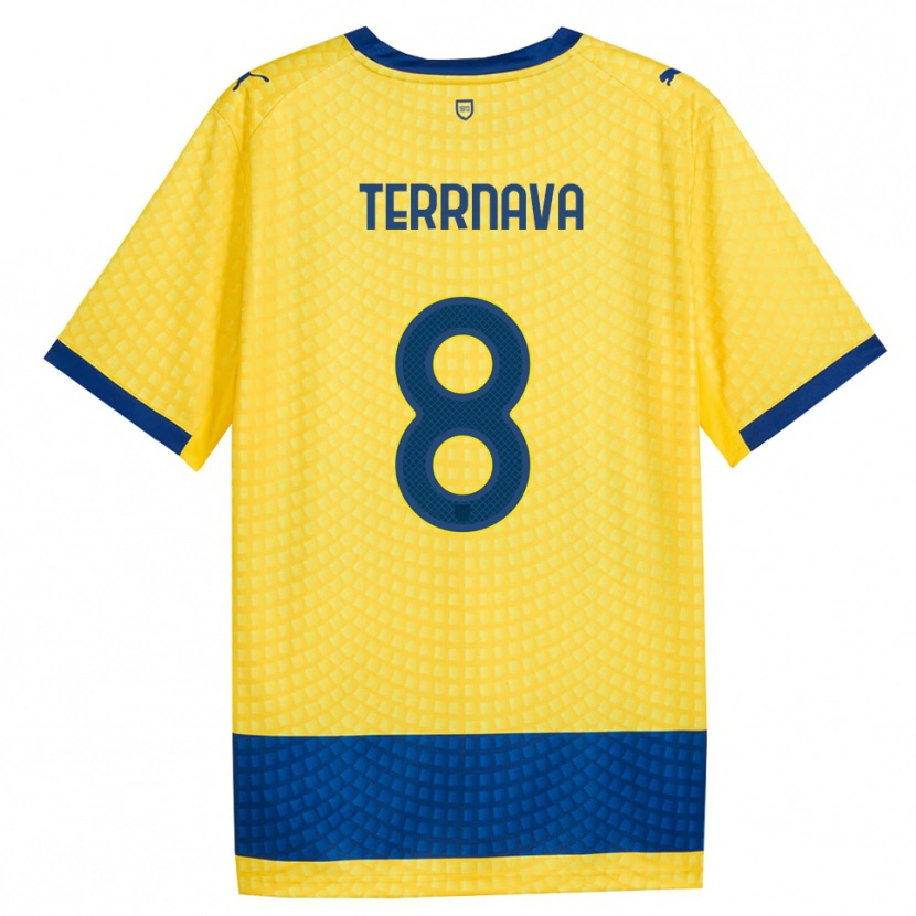 Danxen Hombre Camiseta Dren Terrnava #8 Amarillo Azul Negro 2ª Equipación 2026/27 La Camisa