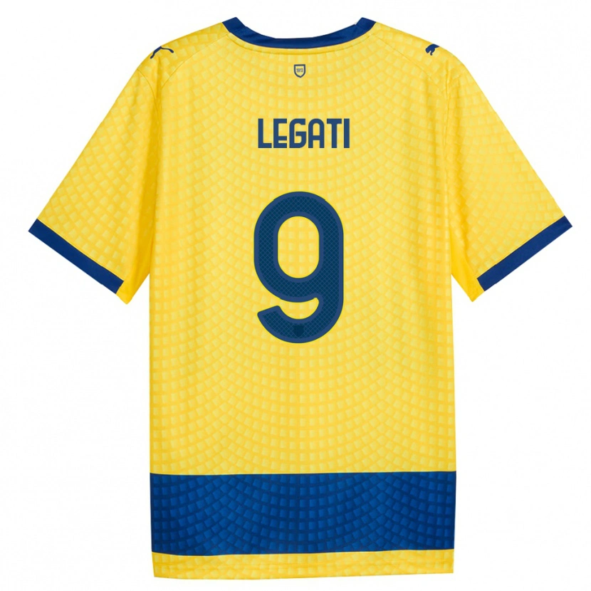 Danxen Hombre Camiseta Juri Legati #9 Amarillo Azul Negro 2ª Equipación 2026/27 La Camisa