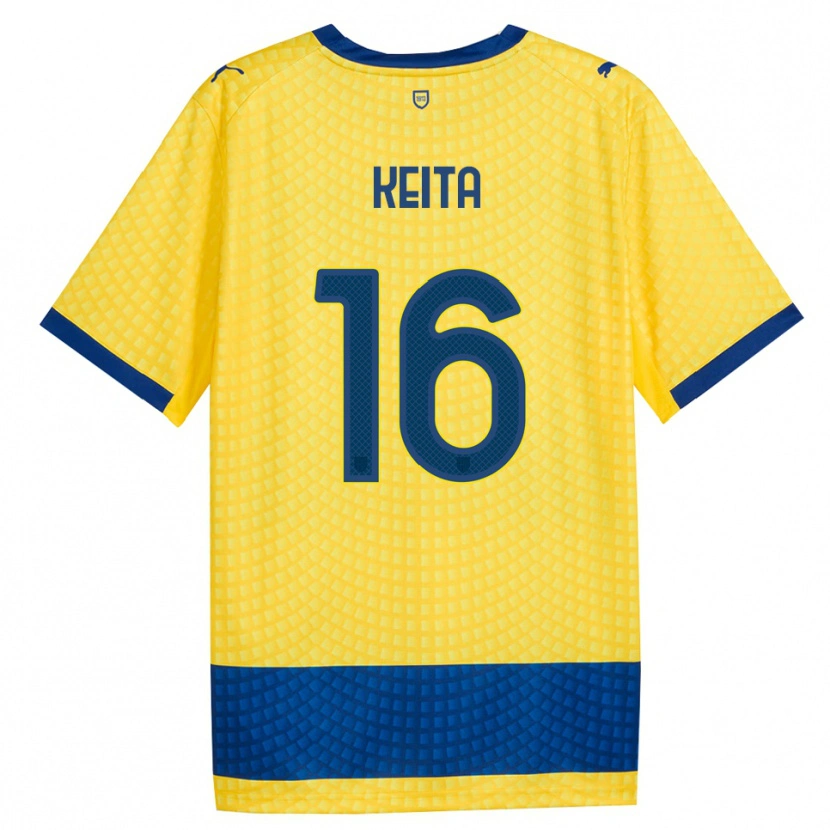 Danxen Hombre Camiseta Mandela Keita #16 Amarillo Azul Negro 2ª Equipación 2026/27 La Camisa