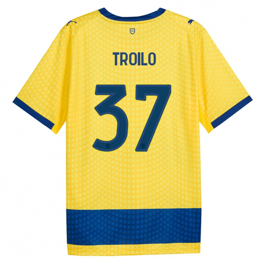Danxen Hombre Camiseta Mariano Troilo #37 Amarillo Azul Negro 2ª Equipación 2026/27 La Camisa