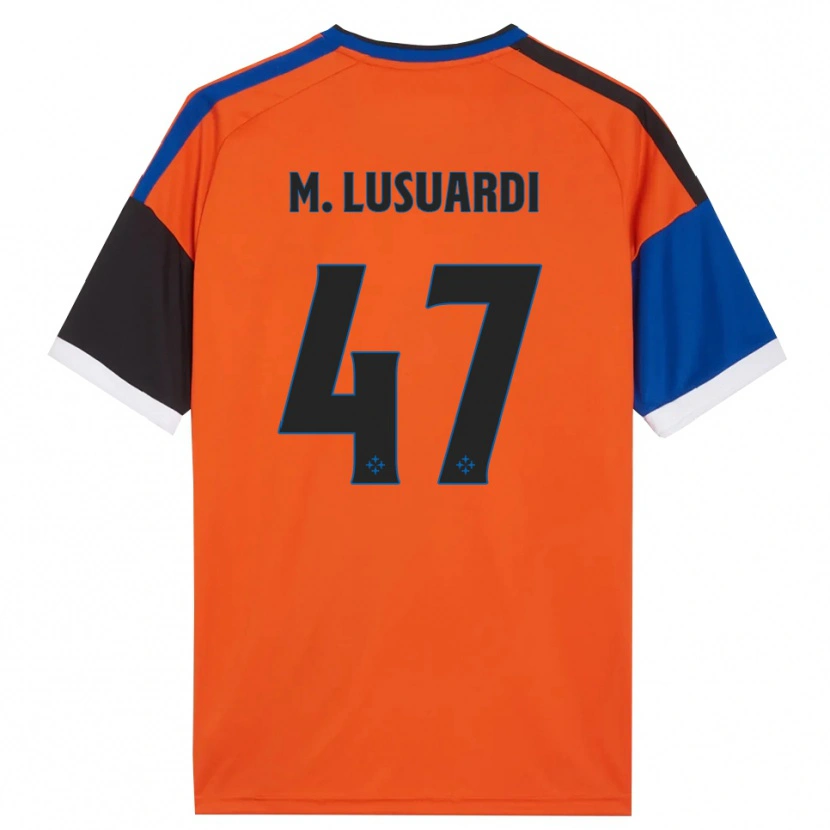 Danxen Hombre Camiseta Mateus Lusuardi #47 Naranja Azul Negro Blanco 2ª Equipación 2026/27 La Camisa