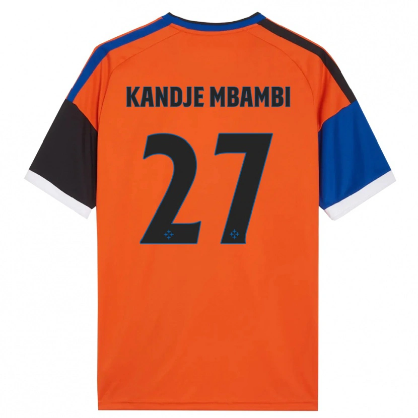 Danxen Hombre Camiseta Jeremy Mbambi #27 Naranja Azul Negro Blanco 2ª Equipación 2026/27 La Camisa