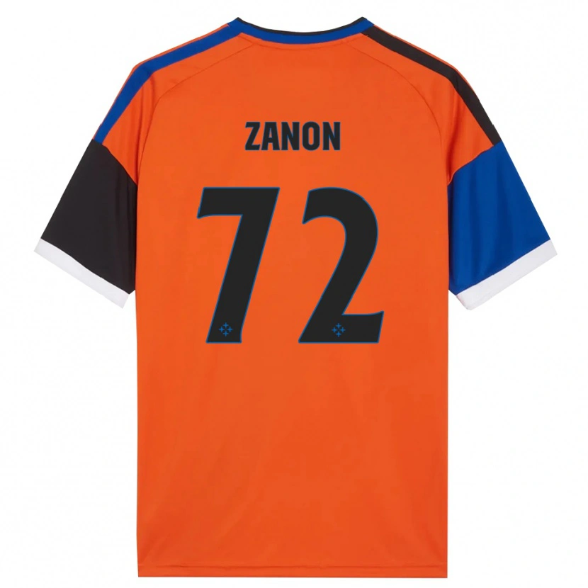 Danxen Hombre Camiseta Simone Zanon #72 Naranja Azul Negro Blanco 2ª Equipación 2026/27 La Camisa