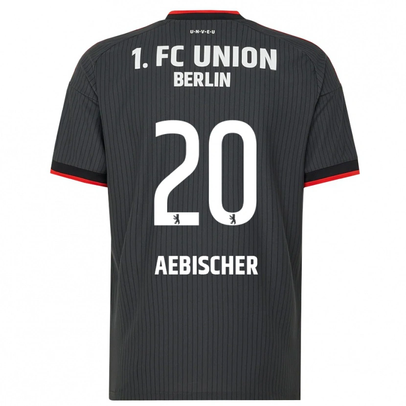 Danxen Hombre Camiseta Michel Aebischer #20 Negro Blanco Rojo 2ª Equipación 2026/27 La Camisa