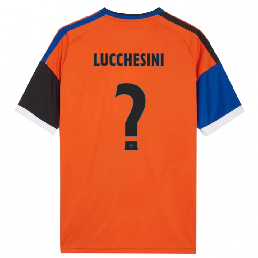 Danxen Hombre Camiseta Francesco Lucchesini #0 Naranja Azul Negro Blanco 2ª Equipación 2026/27 La Camisa