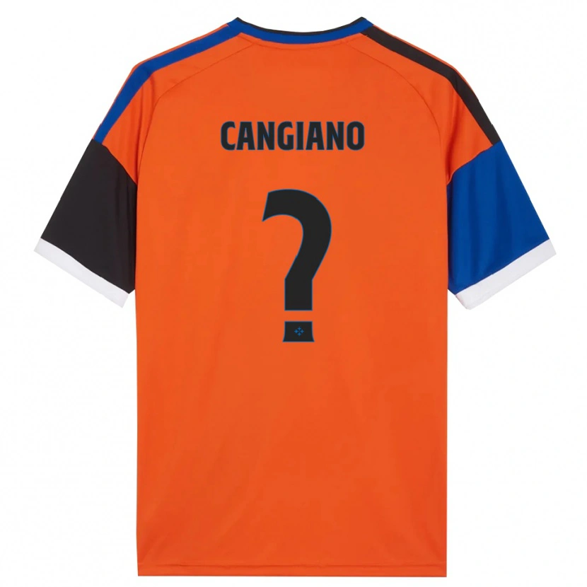 Danxen Hombre Camiseta Cristian Cangiano #0 Naranja Azul Negro Blanco 2ª Equipación 2026/27 La Camisa