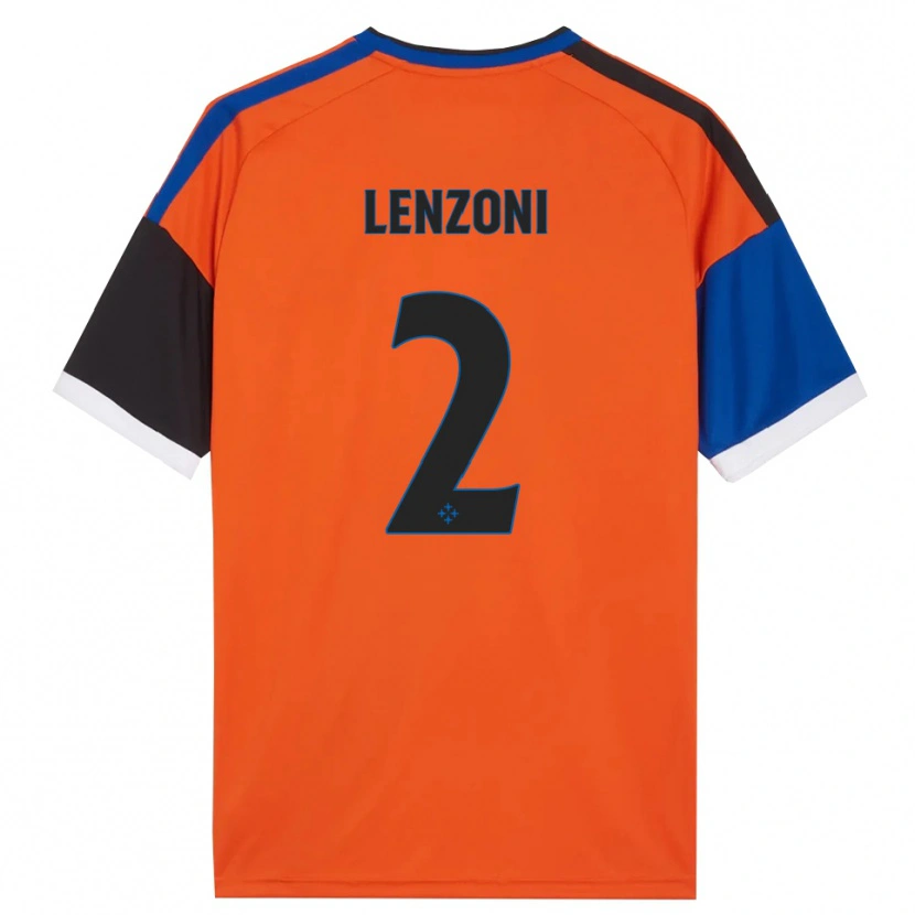 Danxen Hombre Camiseta Samuele Lenzoni #2 Naranja Azul Negro Blanco 2ª Equipación 2026/27 La Camisa