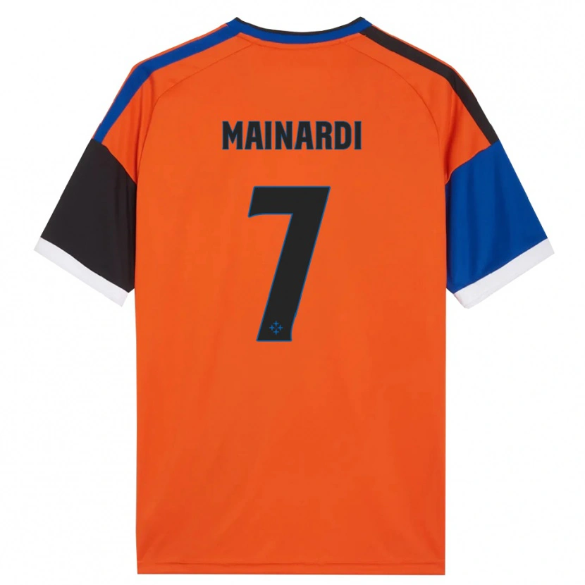 Danxen Hombre Camiseta Gianmarco Mainardi #7 Naranja Azul Negro Blanco 2ª Equipación 2026/27 La Camisa
