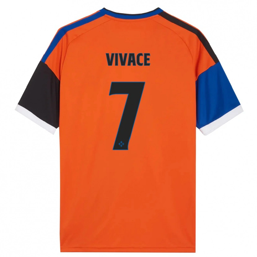 Danxen Hombre Camiseta Cristian Vivace #7 Naranja Azul Negro Blanco 2ª Equipación 2026/27 La Camisa
