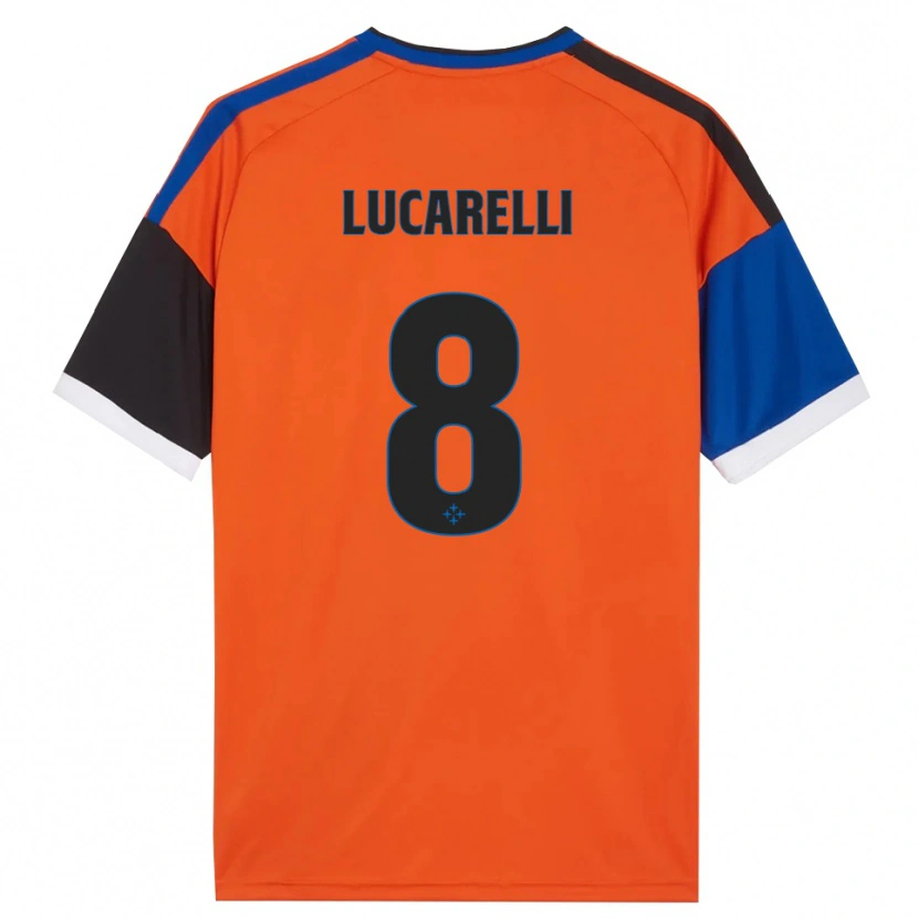Danxen Hombre Camiseta Lapo Lucarelli #8 Naranja Azul Negro Blanco 2ª Equipación 2026/27 La Camisa