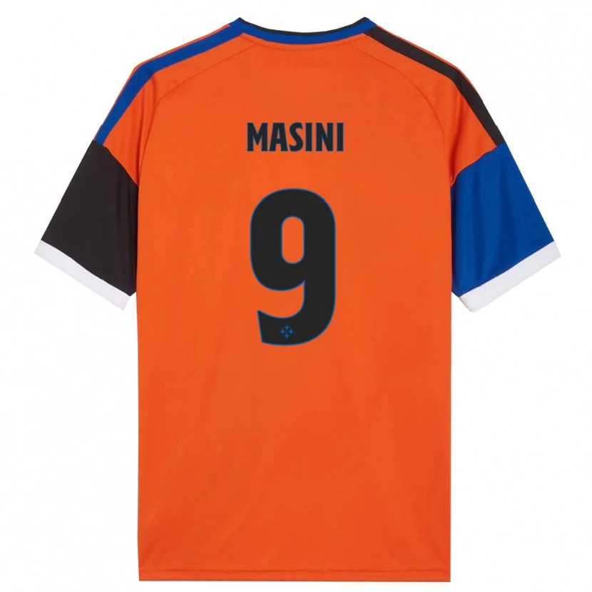 Danxen Hombre Camiseta Tommaso Masini #9 Naranja Azul Negro Blanco 2ª Equipación 2026/27 La Camisa