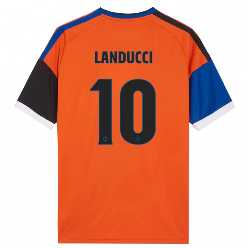 Danxen Hombre Camiseta Umberto Landucci #10 Naranja Azul Negro Blanco 2ª Equipación 2026/27 La Camisa