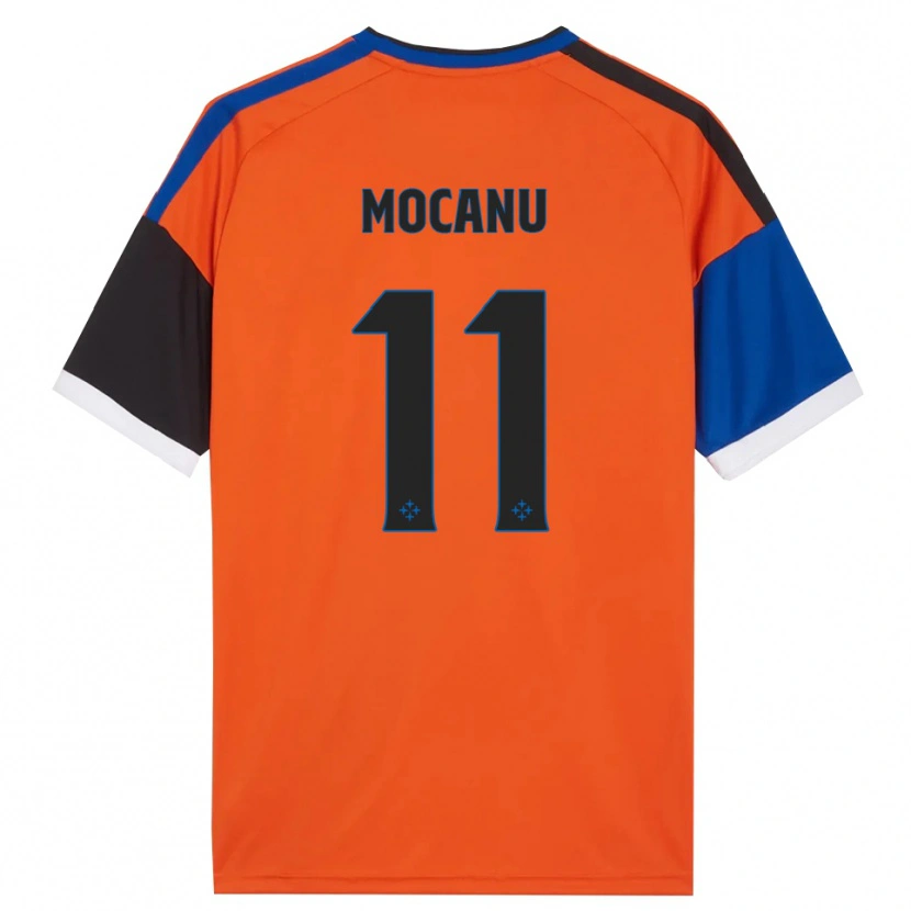 Danxen Hombre Camiseta Andreas Mocanu #11 Naranja Azul Negro Blanco 2ª Equipación 2026/27 La Camisa