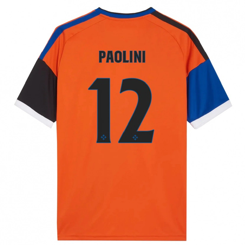 Danxen Hombre Camiseta Andrea Paolini #12 Naranja Azul Negro Blanco 2ª Equipación 2026/27 La Camisa
