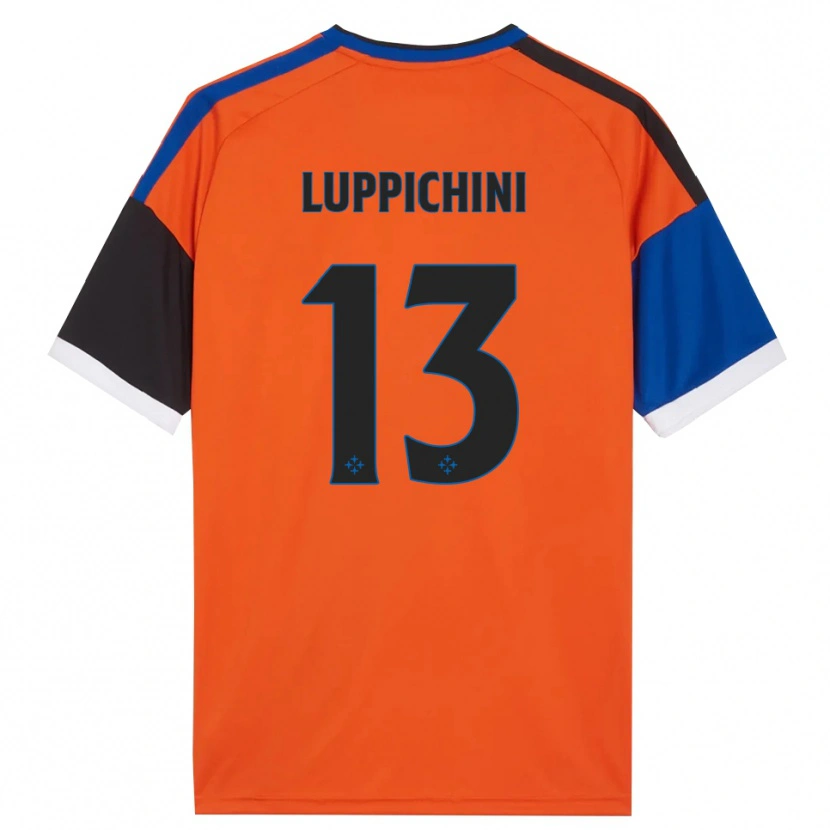 Danxen Hombre Camiseta Matteo Luppichini #13 Naranja Azul Negro Blanco 2ª Equipación 2026/27 La Camisa