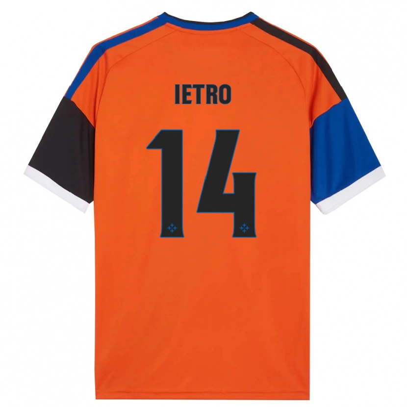 Danxen Hombre Camiseta Alessandro Ietro #14 Naranja Azul Negro Blanco 2ª Equipación 2026/27 La Camisa