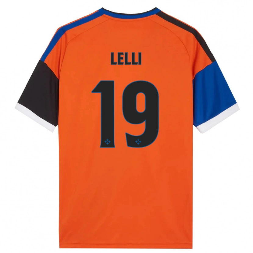 Danxen Hombre Camiseta Roberto Lelli #19 Naranja Azul Negro Blanco 2ª Equipación 2026/27 La Camisa