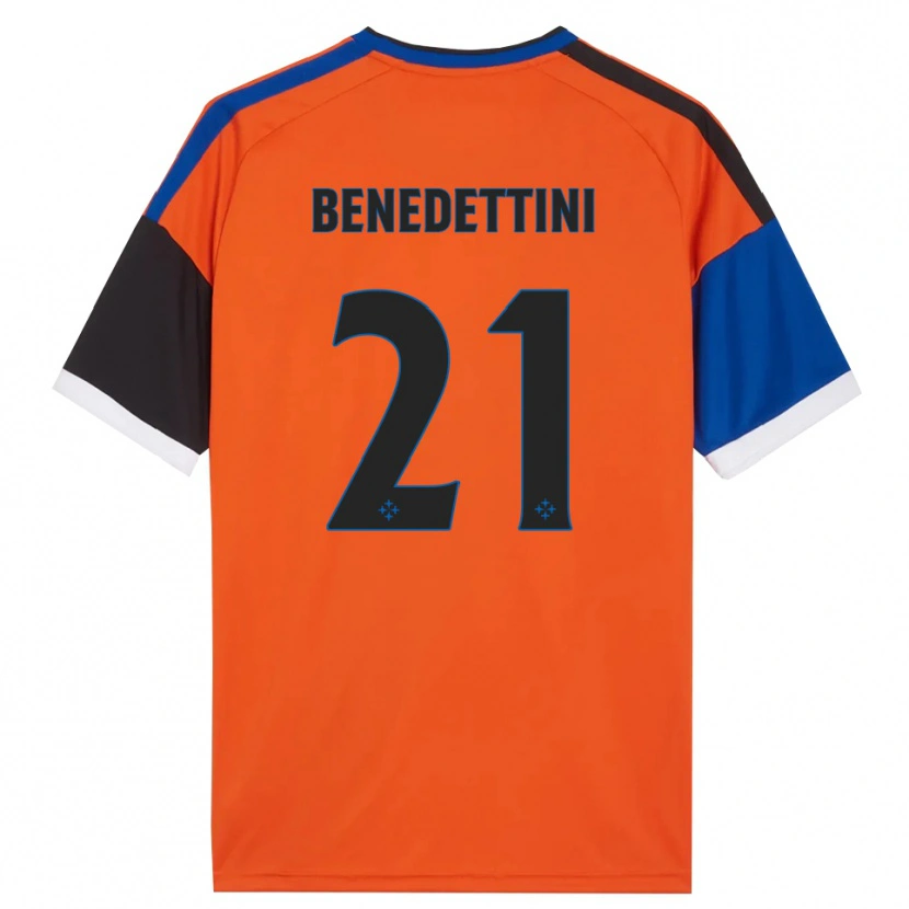 Danxen Hombre Camiseta Filippo Benedettini #21 Naranja Azul Negro Blanco 2ª Equipación 2026/27 La Camisa