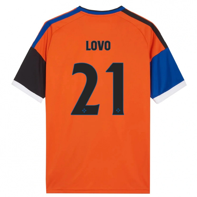 Danxen Hombre Camiseta Christian Lovo #21 Naranja Azul Negro Blanco 2ª Equipación 2026/27 La Camisa