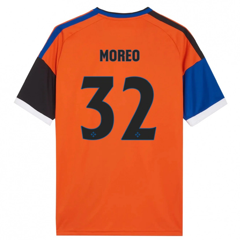 Danxen Hombre Camiseta Stefano Moreo #32 Naranja Azul Negro Blanco 2ª Equipación 2026/27 La Camisa