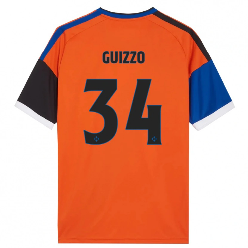 Danxen Hombre Camiseta Tommaso Guizzo #34 Naranja Azul Negro Blanco 2ª Equipación 2026/27 La Camisa