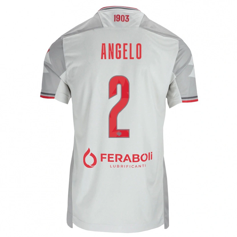 Danxen Hombre Camiseta Angelo Antonio Di Palma #2 Gris Blanco Rojo 2ª Equipación 2026/27 La Camisa