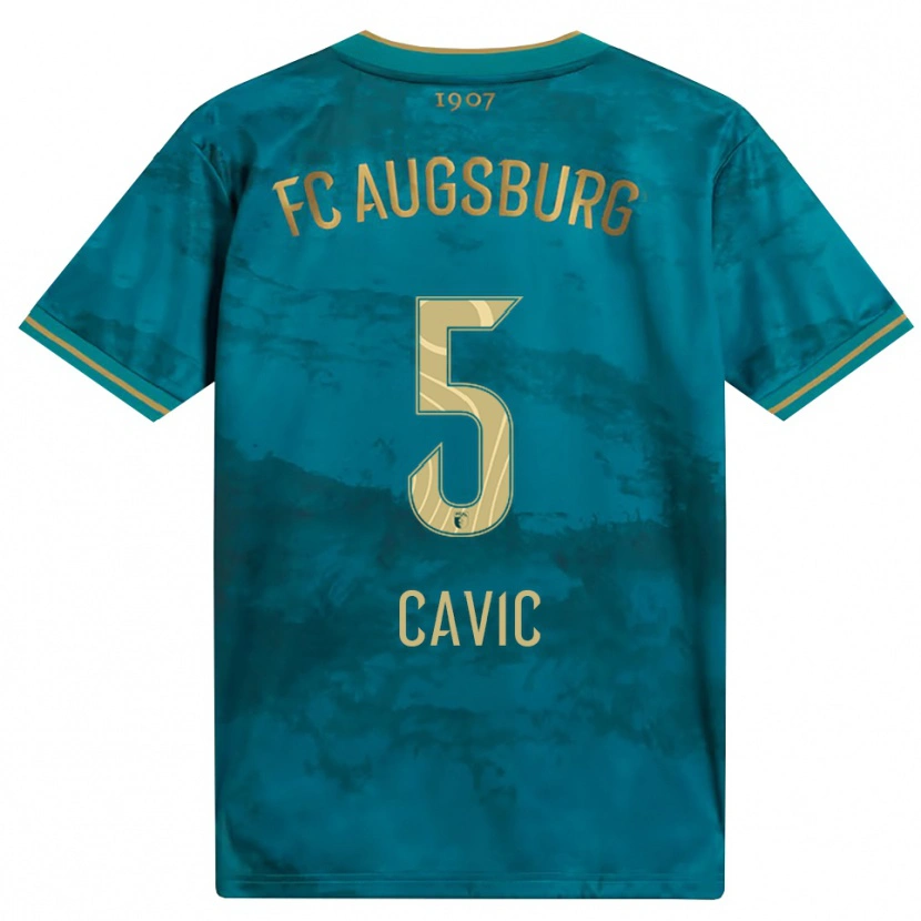 Danxen Hombre Camiseta Andrej Cavic #5 Verde Marrón 2ª Equipación 2026/27 La Camisa