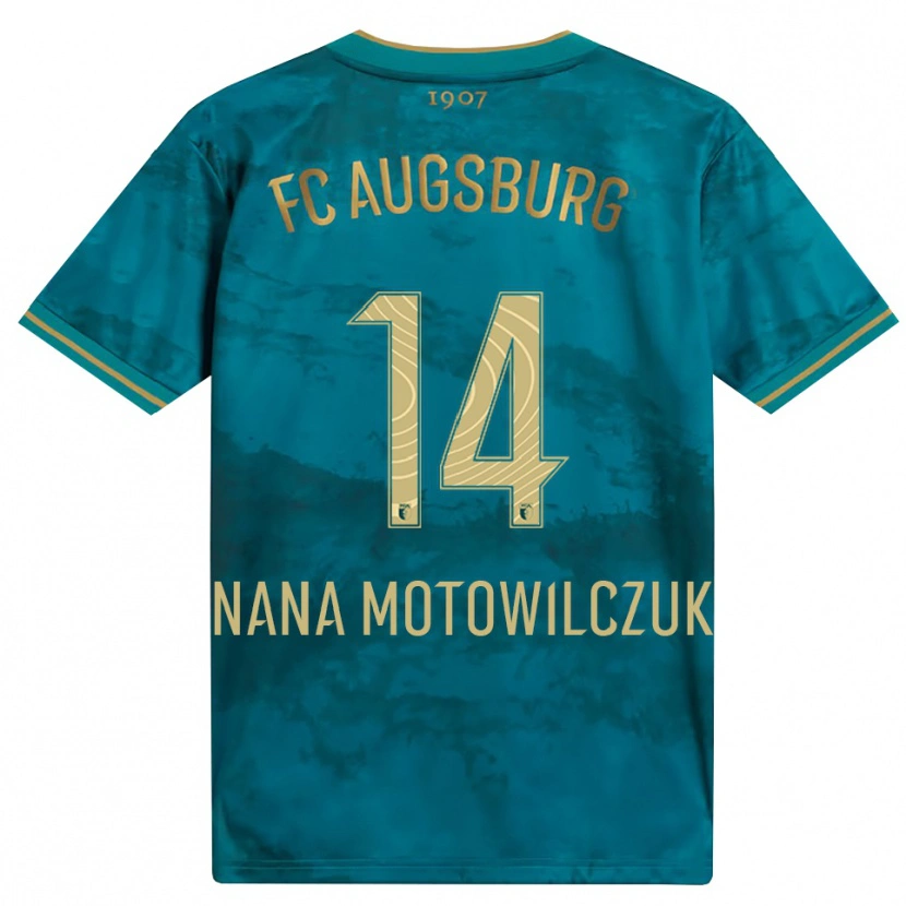 Danxen Hombre Camiseta Kevin Nana #14 Verde Marrón 2ª Equipación 2026/27 La Camisa