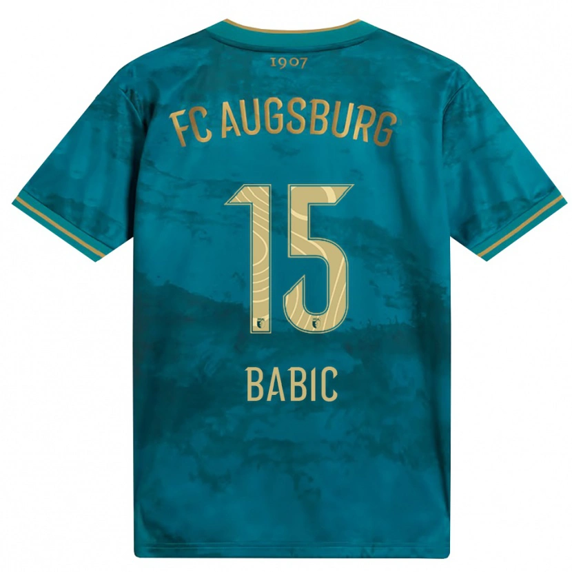 Danxen Hombre Camiseta David Babic #15 Verde Marrón 2ª Equipación 2026/27 La Camisa
