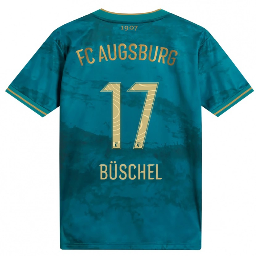 Danxen Hombre Camiseta Alisa Büschel #17 Verde Marrón 2ª Equipación 2026/27 La Camisa