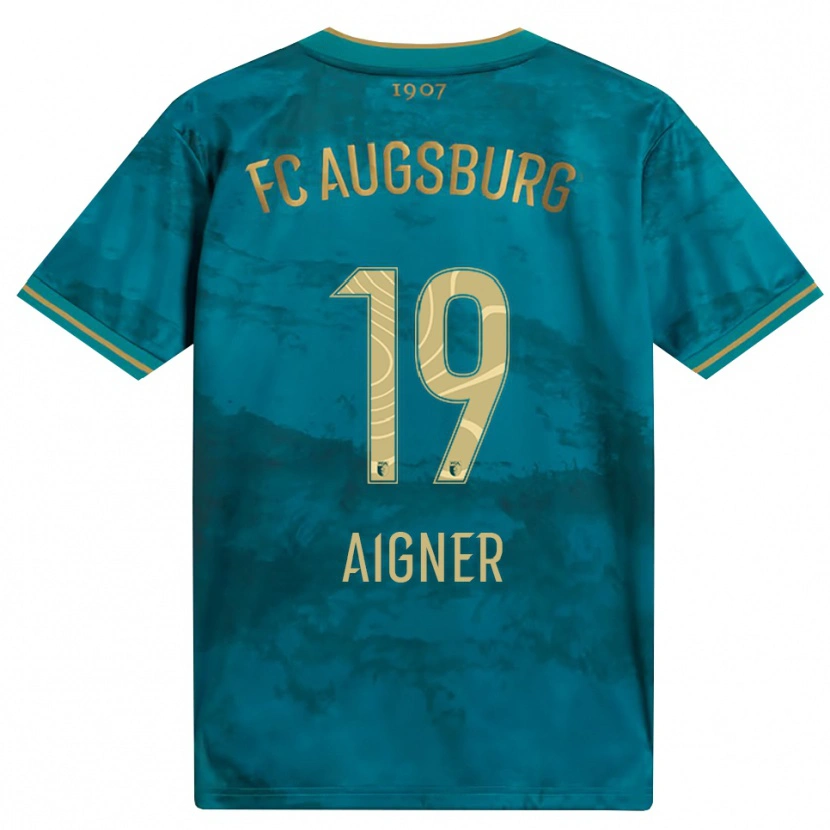 Danxen Hombre Camiseta Lukas Aigner #19 Verde Marrón 2ª Equipación 2026/27 La Camisa